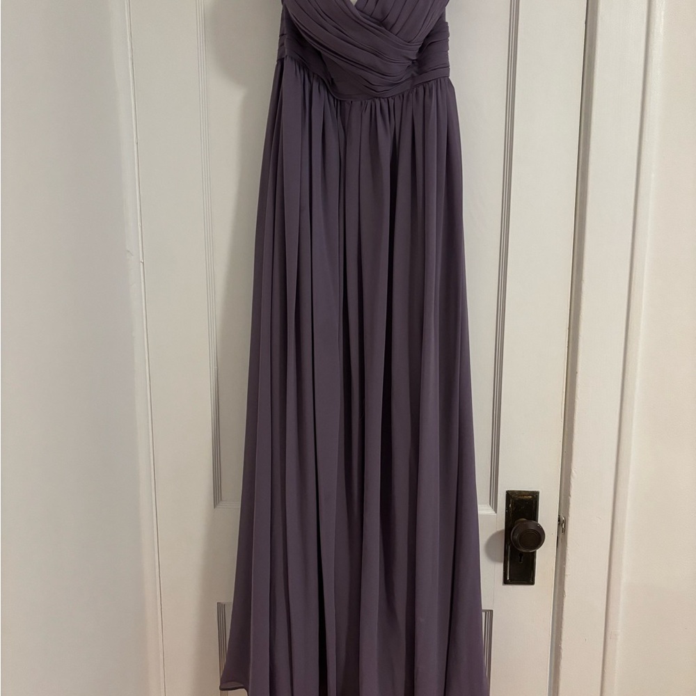Bill Levkoff Strapless Lavender Gown
